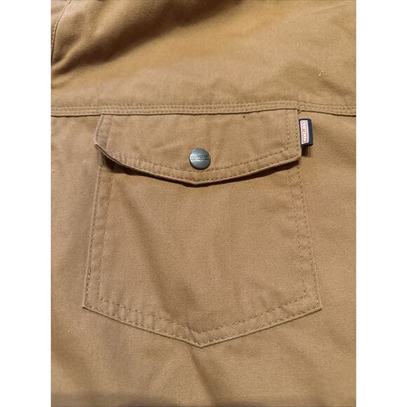 Craftsman Canvas Fleece Lined Chore Work Coat Zip Snap 5 Pockets Men's XXL 2XL - Picture 4 of 13